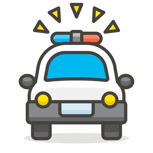 Oncoming, Police, Car Icon Free Of Free Vector Emoji