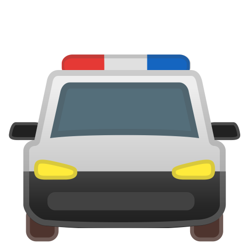 Oncoming Police Car Icon Noto Emoji Travel Places Iconset Google