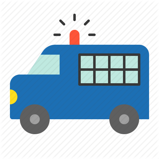 Police, Police Car, Prisoner Transport Vehicle, Vehicle Icon