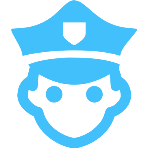 Caribbean Blue Police Icon