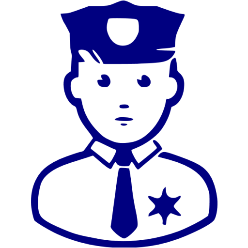 Navy Blue Police Icon
