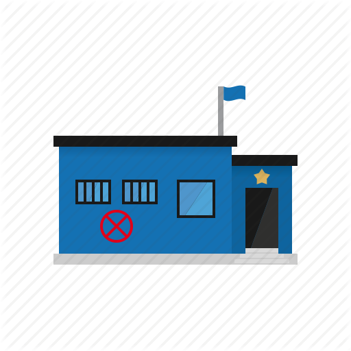 Building, Jail, Office, Police, Sheriff, Small Town, Station Icon