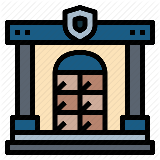 Building, Police, Station Icon