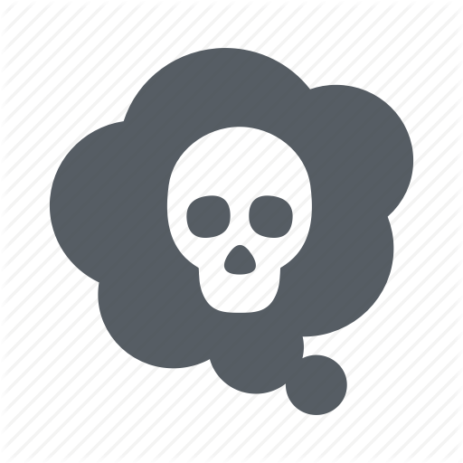 Cloud, Environment, Pollution, Skull, Toxic Icon