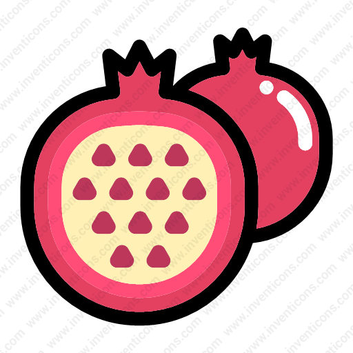 Download Half,pomegranate Icon Inventicons