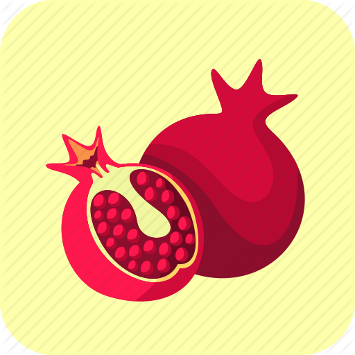 Food, Fruit, Half, Pomegranates Icon