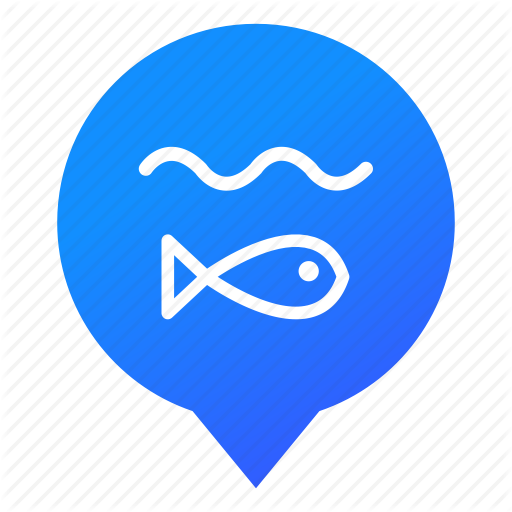 Fish, Lake, Markers, Pond, Sea, Water, Wsd Icon
