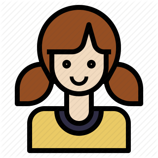 Avatar, Girl, Hair, Pony, Tail Icon