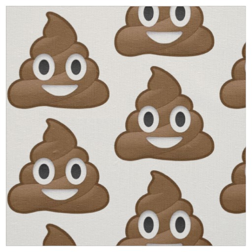 Poop Emoji Fabric