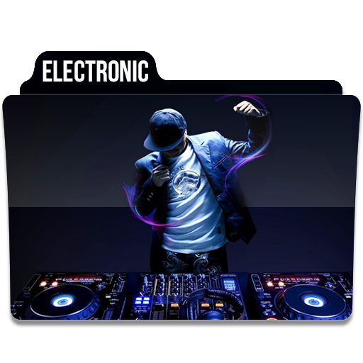 Electronic Icon Music Folder Iconset Limav