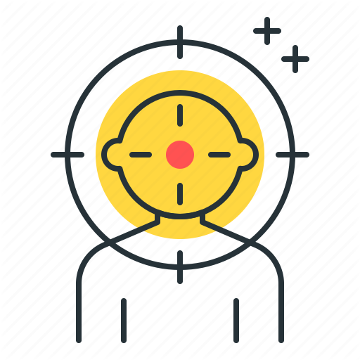 Aim, Headshot, Mark, Target Icon