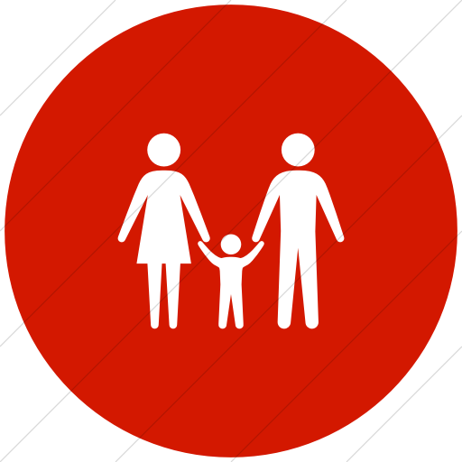 Flat Circle White On Red Ocha Humanitarians People