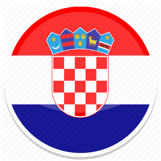 Croatian, Flag, Round Icon