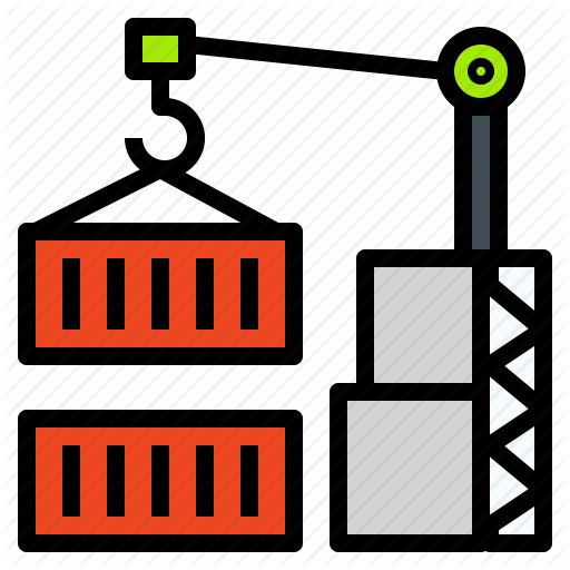 Container, Crane, Holder, Lift, Logistics, Port Icon