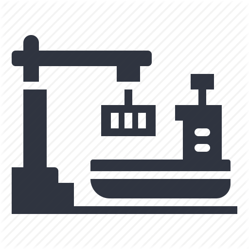 Container, Crane, Logistic, Port Icon