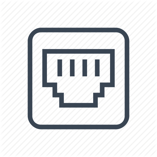 Ethernet, Internet, Network, Port Icon