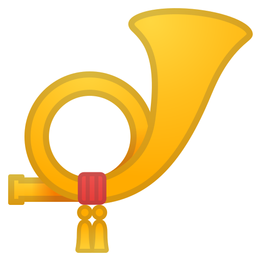 Postal, Horn Icon Free Of Noto Emoji Objects