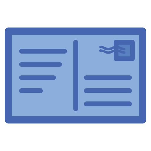 Postcard Icon Free Of Free Line Icons