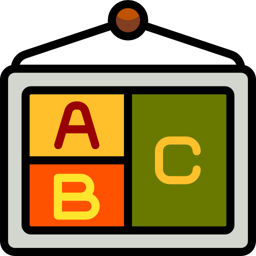 School, Abc, Education, Learning, Poster Icon