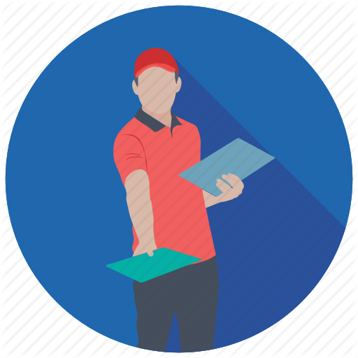 Courier Service, Delivery Man, Mailman, Mailperson, Postman Icon