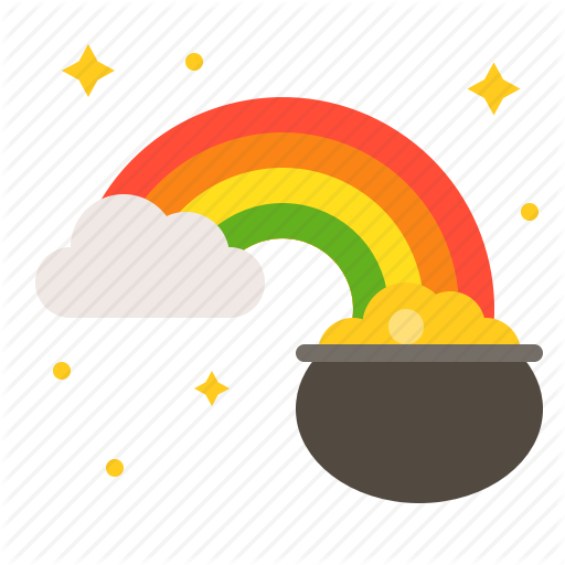 Ireland, Irish, Patrick, Pot, Pot Of Gold, Rainbow, Saint Patrick Icon