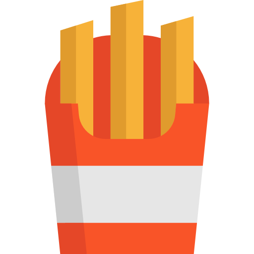 French Fries, Snack, Fast Food, Fries Icon