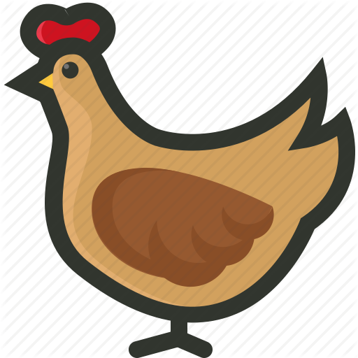 Chicken, Farm, Hen, Meat, Poultry Icon