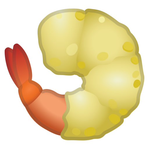 Fried Shrimp Icon Noto Emoji Food Drink Iconset Google