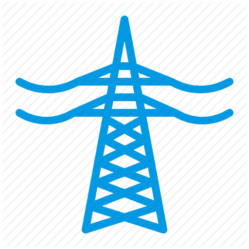 Electricity, Line, Power, Tower Icon