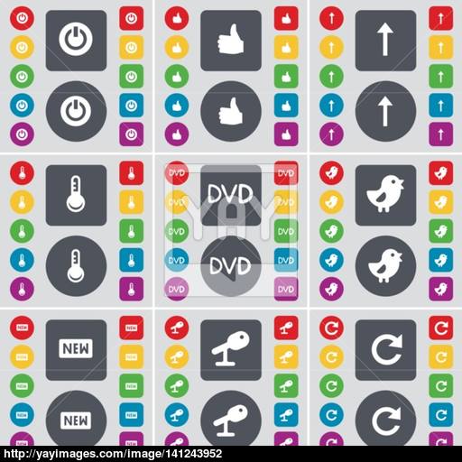 Power, Like, Arrow Up, Thermometer, Dvd, Bird, New, Microphone