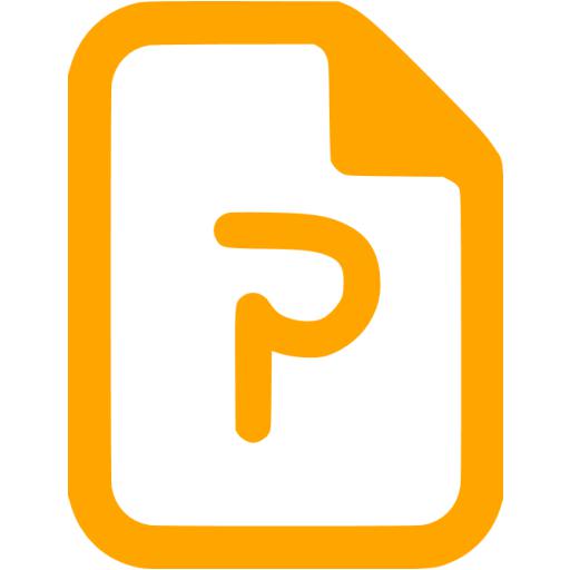 Orange Powerpoint Icon
