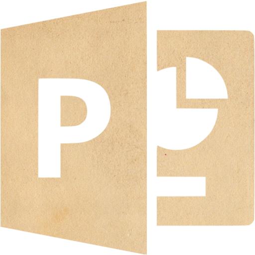 Vintage Paper Microsoft Powerpoint Icon