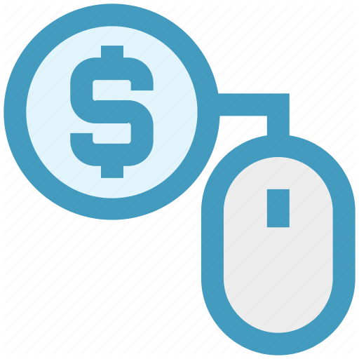 Cash, Click, Coin, Dollar, Dollar Sign, Mouse, Ppc Icon