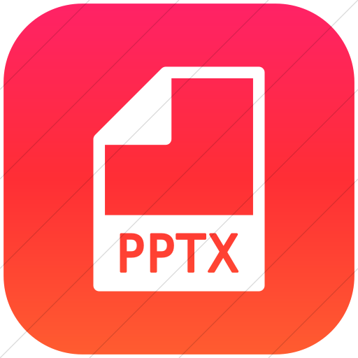 Flat Rounded Square White On Ios Orange Gradient Mime