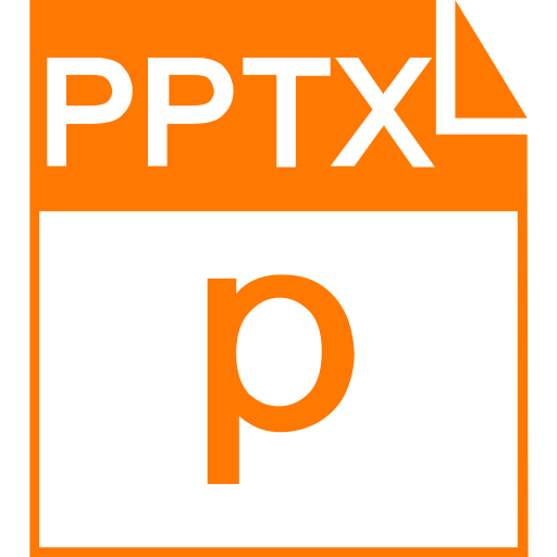 Pptx, Presentation Format Icon With Png And Vector Format