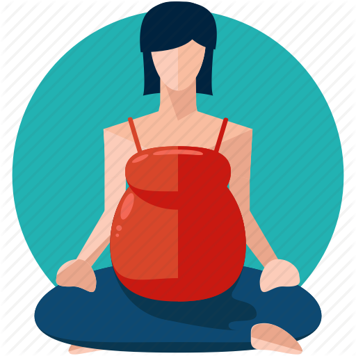 Exercise, Female, Pregnancy, Woman, Yoga Icon