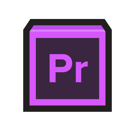 Adobe Premiere Icon Flat Strokes App Iconset Hopstarter