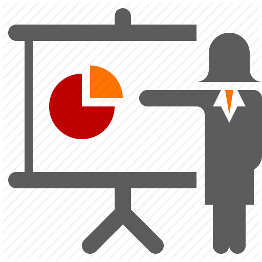 Audience, Presentation, Seminar, Suit, Training, Woman, Workshop Icon