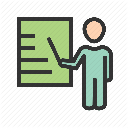 Male, Man, Presentation, Presenter, Professor, Training Icon