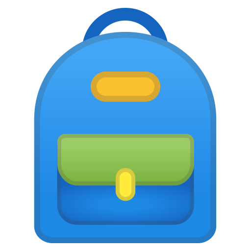 School Backpack Icon Noto Emoji Clothing Objects Iconset Google