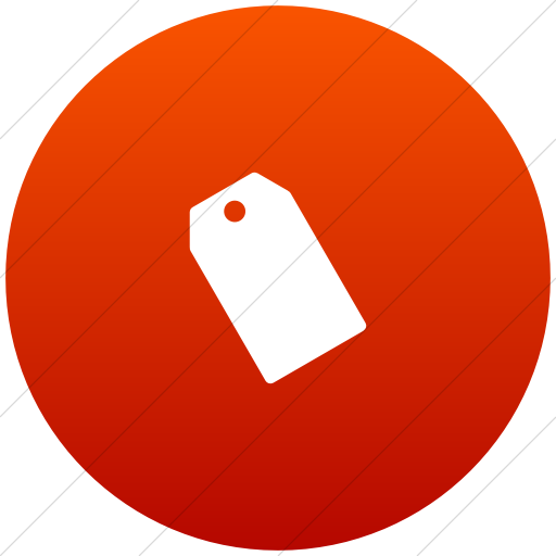 Flat Circle White On Red Gradient Foundation Price