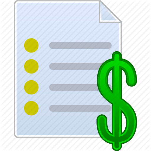 Check, Cheque, Contract, Invoice, Price List, Prices, Quote Icon