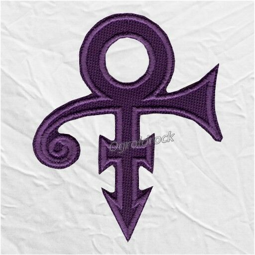 Prince Love Symbol Logo Embroidered Patch Rogers Nelson Purple
