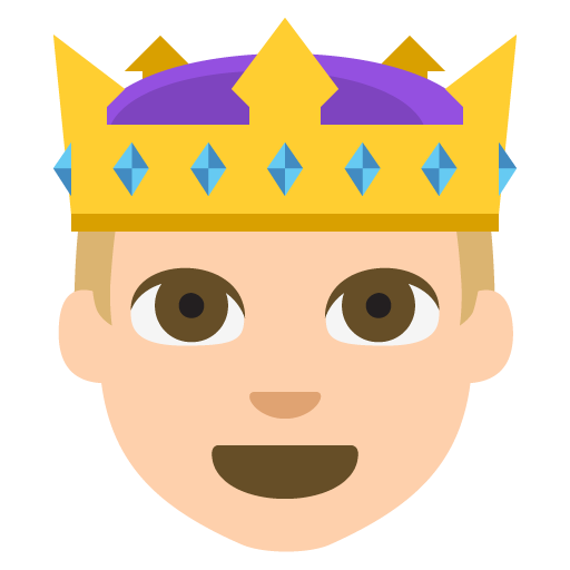 Prince Medium Light Skin Tone Emoji Emoticon Vector Icon Free