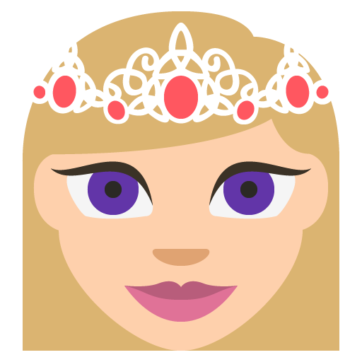 Princess Medium Light Skin Tone Emoji Emoticon Vector Icon Free