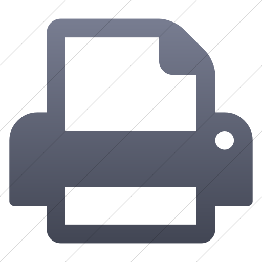 Simple Blue Gray Gradient Bootstrap Font Awesome Print Icon