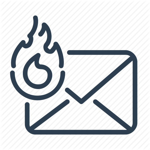 Email, Fire, Hot, Letter, Mail, Message, Top Priority Icon