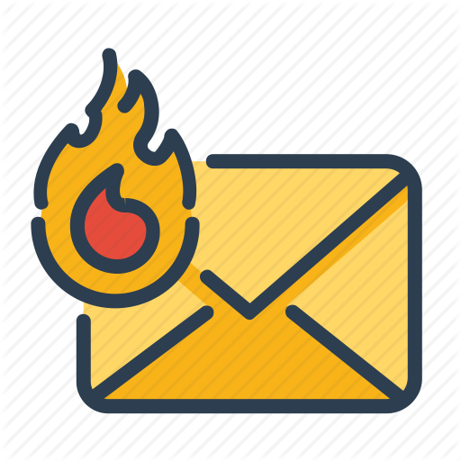Email, Fire, Hot, Top Priority Icon