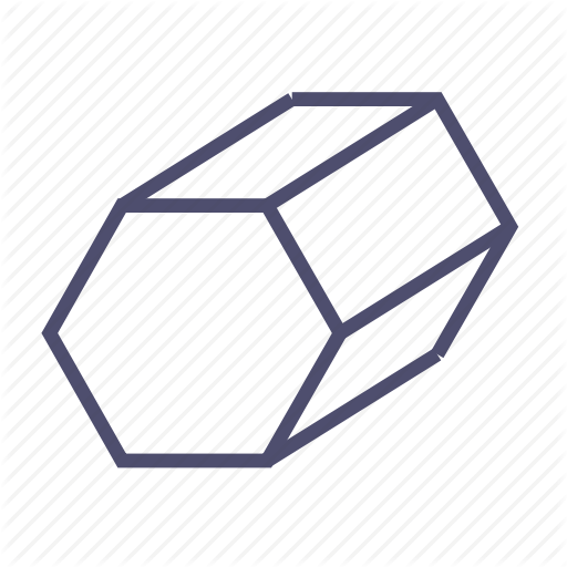 Figure, Geometry, Hexagon, Polygon, Prism Icon