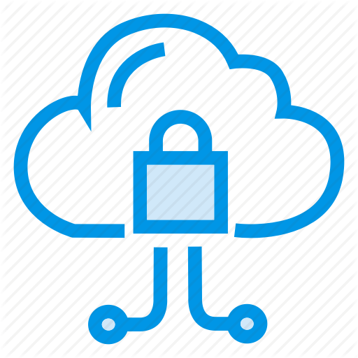 Cloud, Datastorage, Lock, Private, Protected Icon